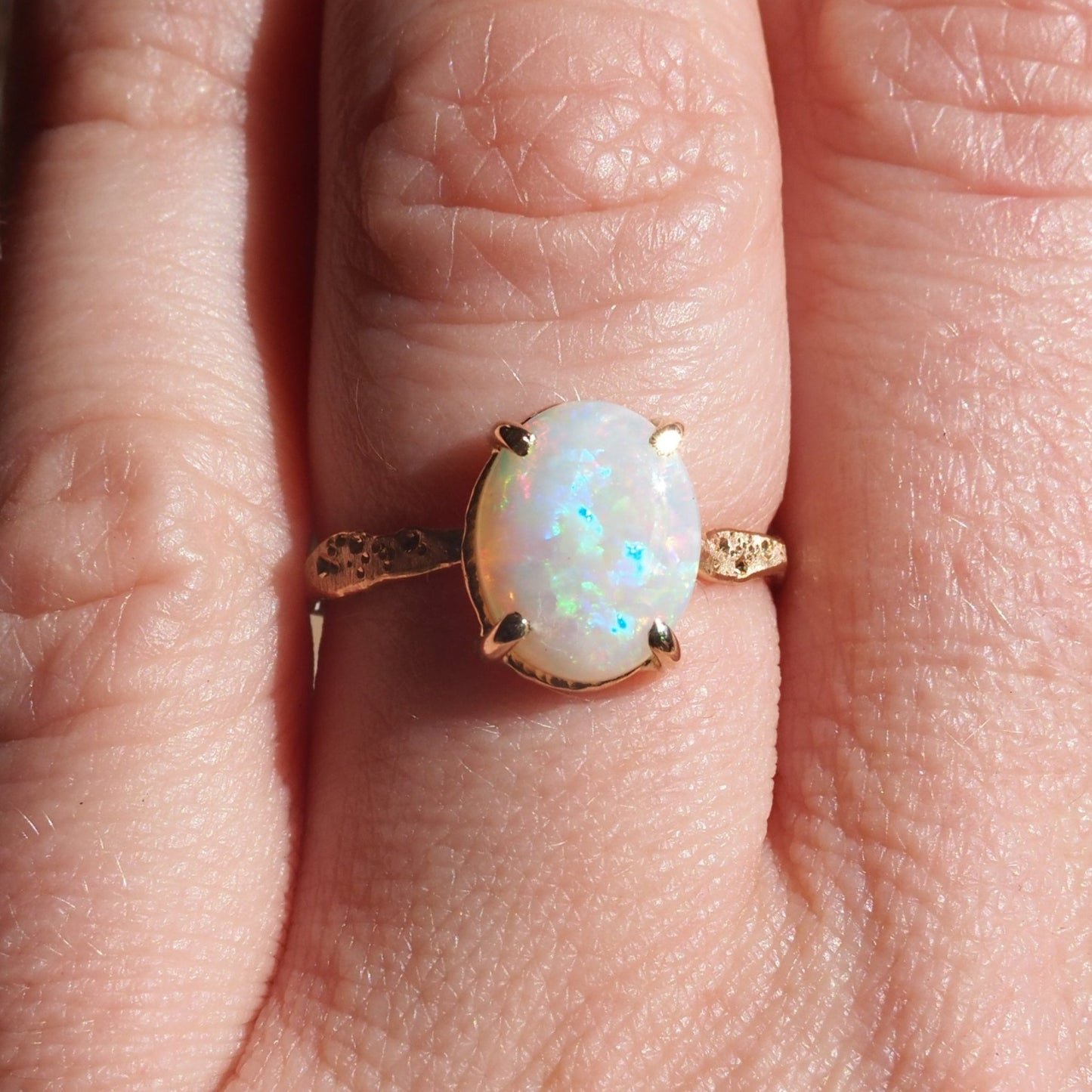 14k Opal Star Dust Ring - Mettle by Abby