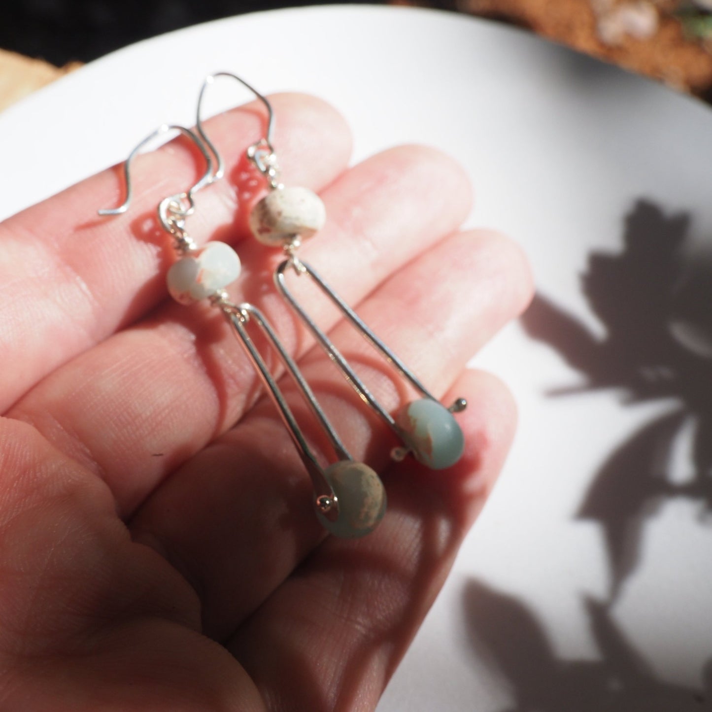 Blue Atmosphere Earrings - Mettle by Abby