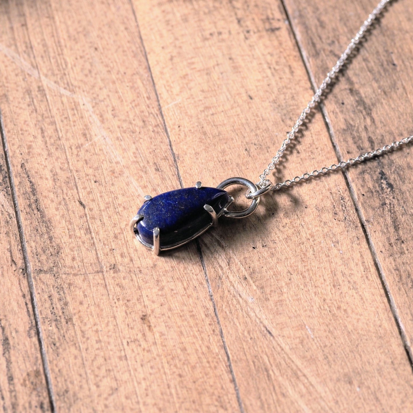 Crowned Lapis Necklace - Mettle by Abby