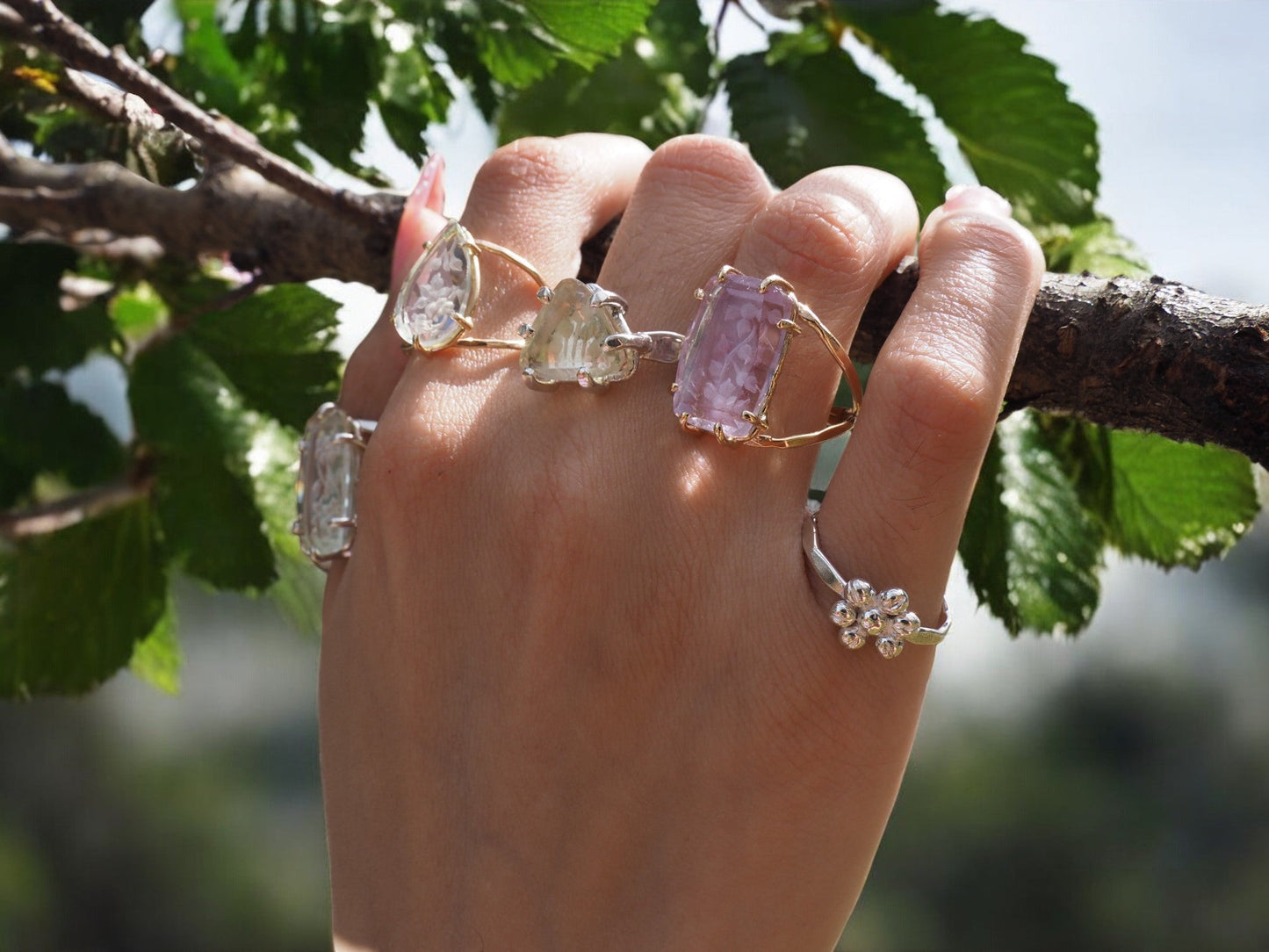 Silver Blossom Ring - Mettle by Abby