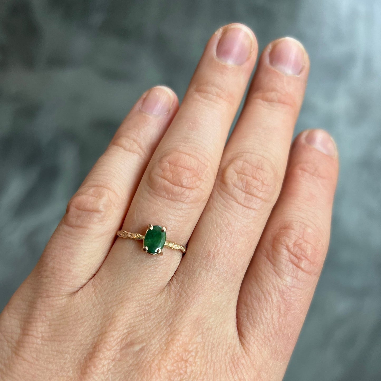 14K Emerald Ring - Mettle by Abby