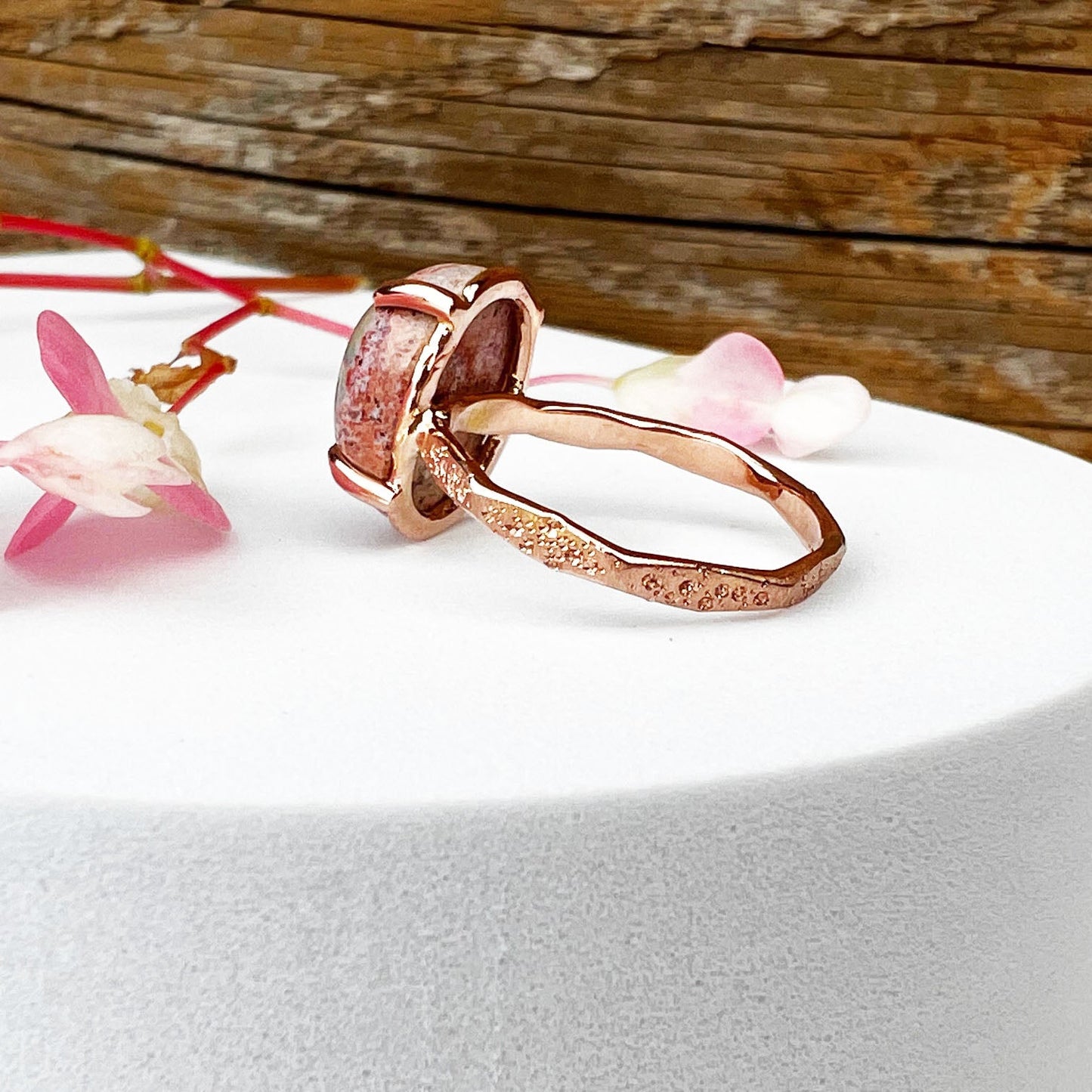 14k Rose Gold Boulder Opal Ring - Mettle by Abby