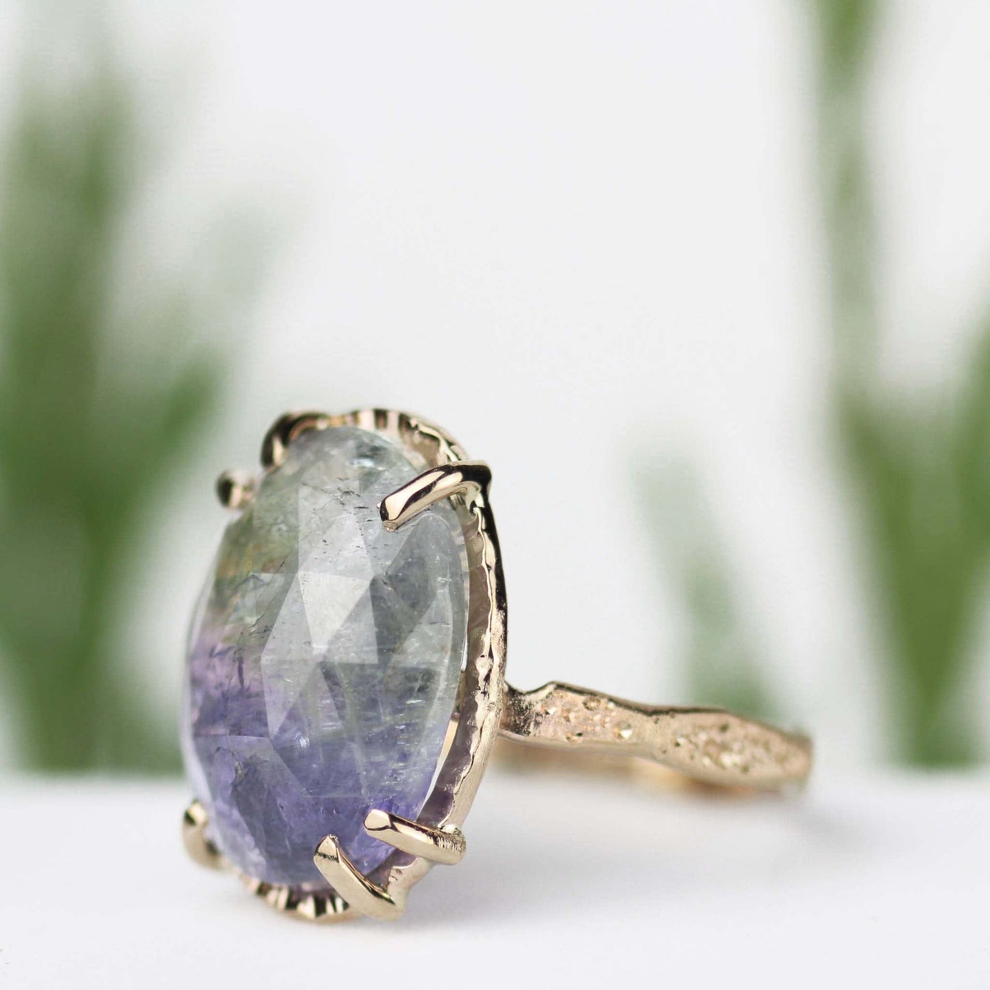 Tanzanite Stardust Ring 14k Yellow Gold - Mettle by Abby