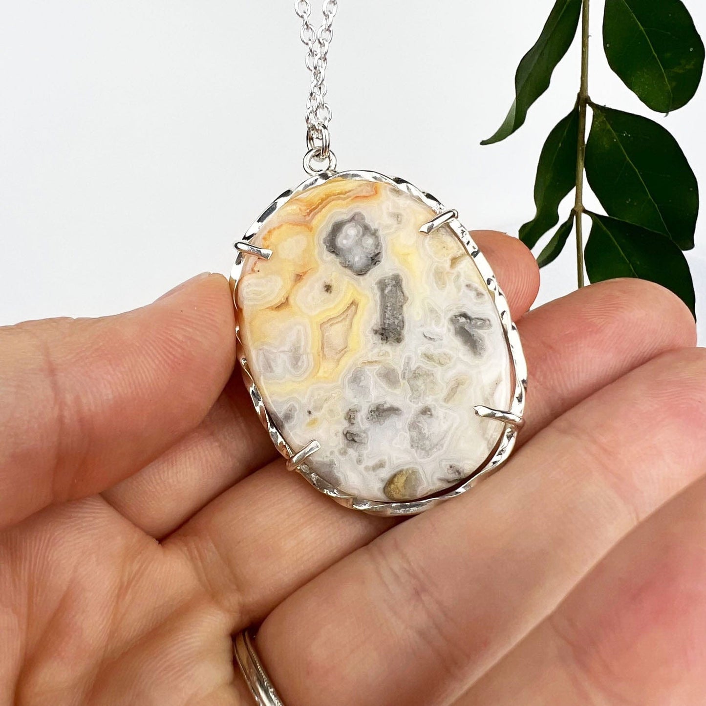 Yellow Crazy Lace Agate Winds Necklace - Mettle by Abby