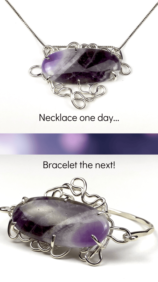 Amethyst Bracelet and Necklace in One Piece! - Mettle by Abby