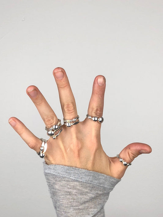 Big, Simple, Unique, Chunky Statement Stacking Rings You Can Wear and Style Every Day - Be Effortlessly Cute - Mettle by Abby