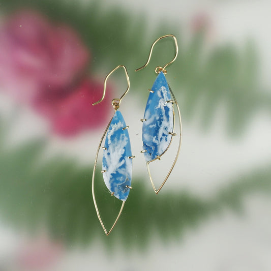 14k Blue Sky Earrings - Mettle by Abby