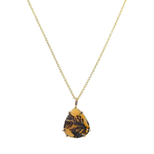 14k Dendrite Necklace - Mettle by Abby
