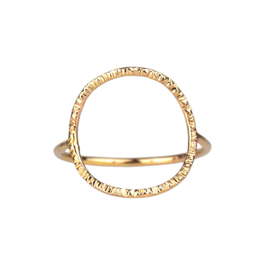 14k Gold Halo Ring - Mettle by Abby