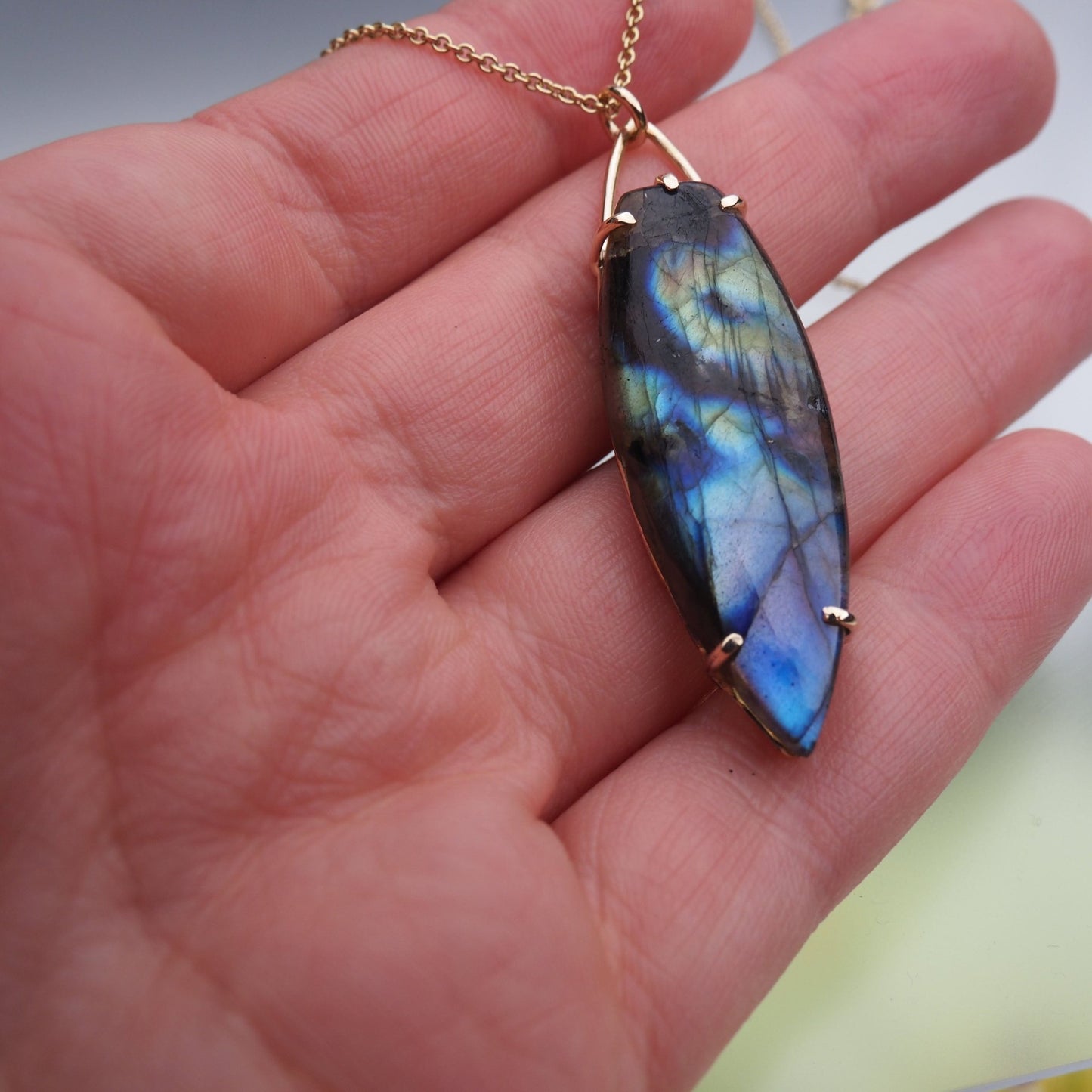 14k Labradorite Dream Necklace - Mettle by Abby