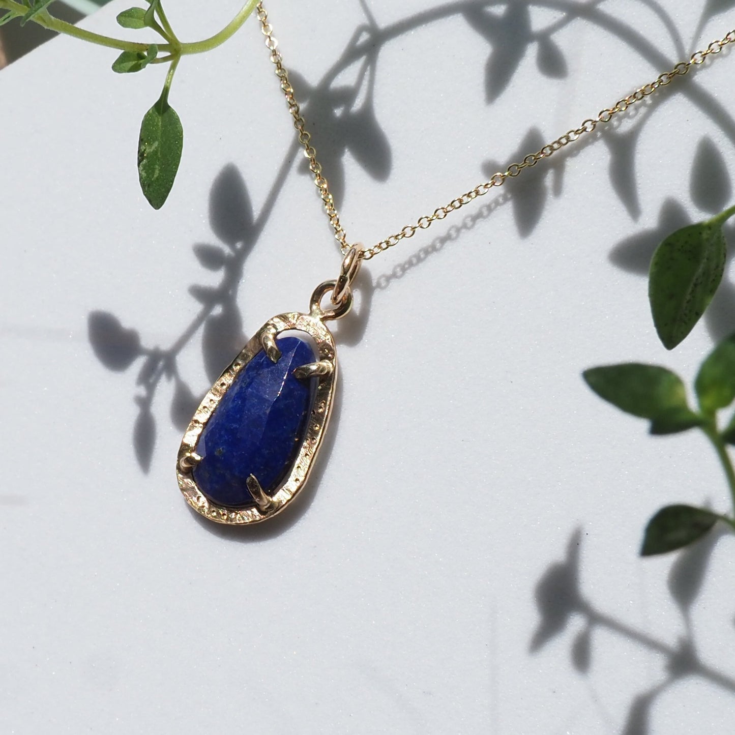 14k Lapis Star Dust Necklace - Mettle by Abby