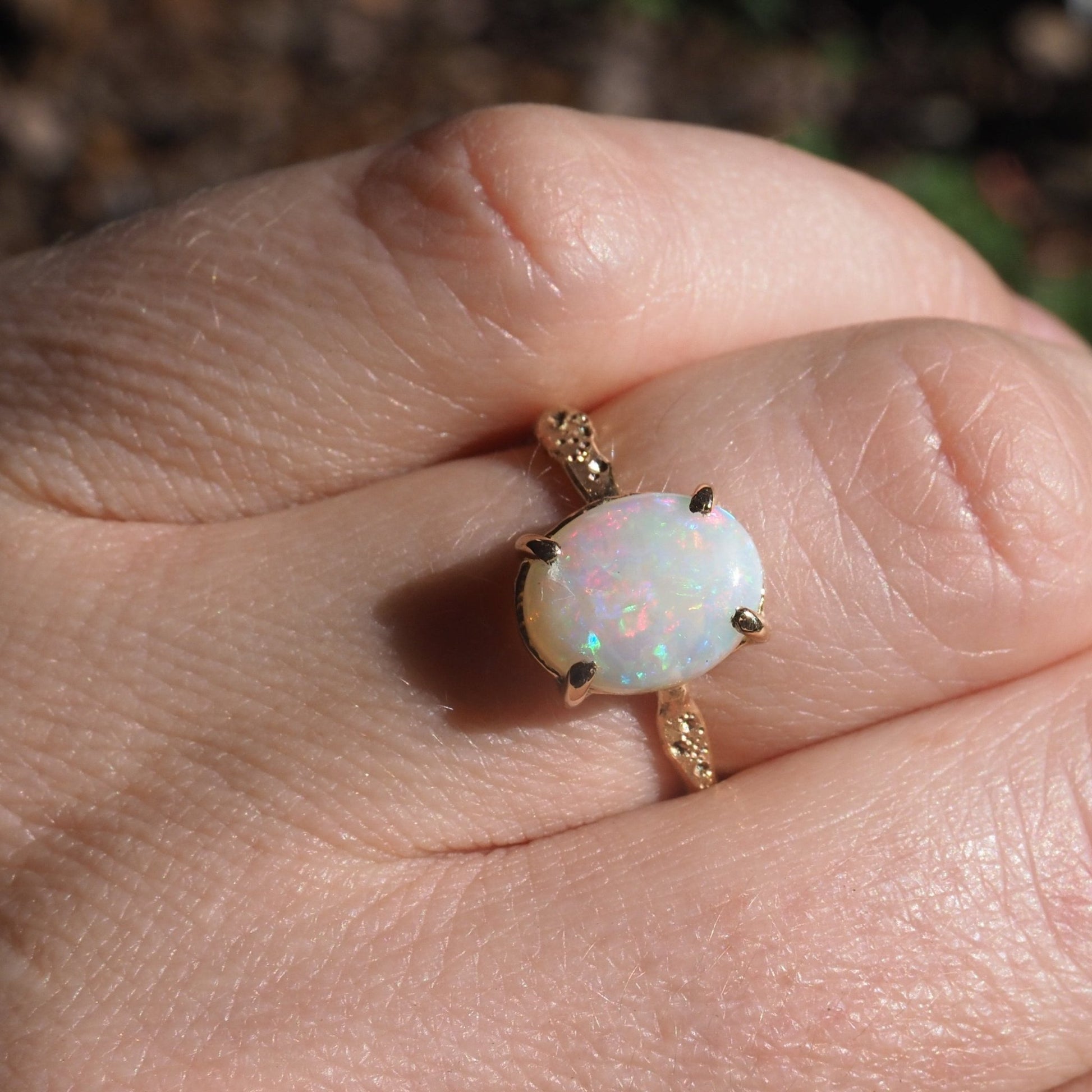 14k Opal Star Dust Ring - Mettle by Abby