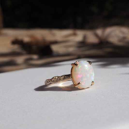 14k Opal Star Dust Ring - Mettle by Abby