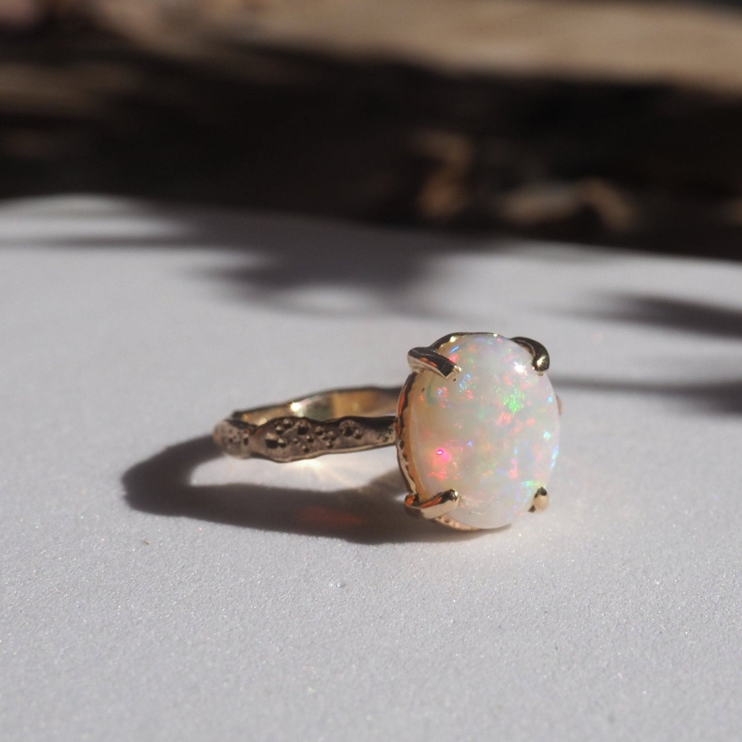 14k Opal Star Dust Ring - Mettle by Abby