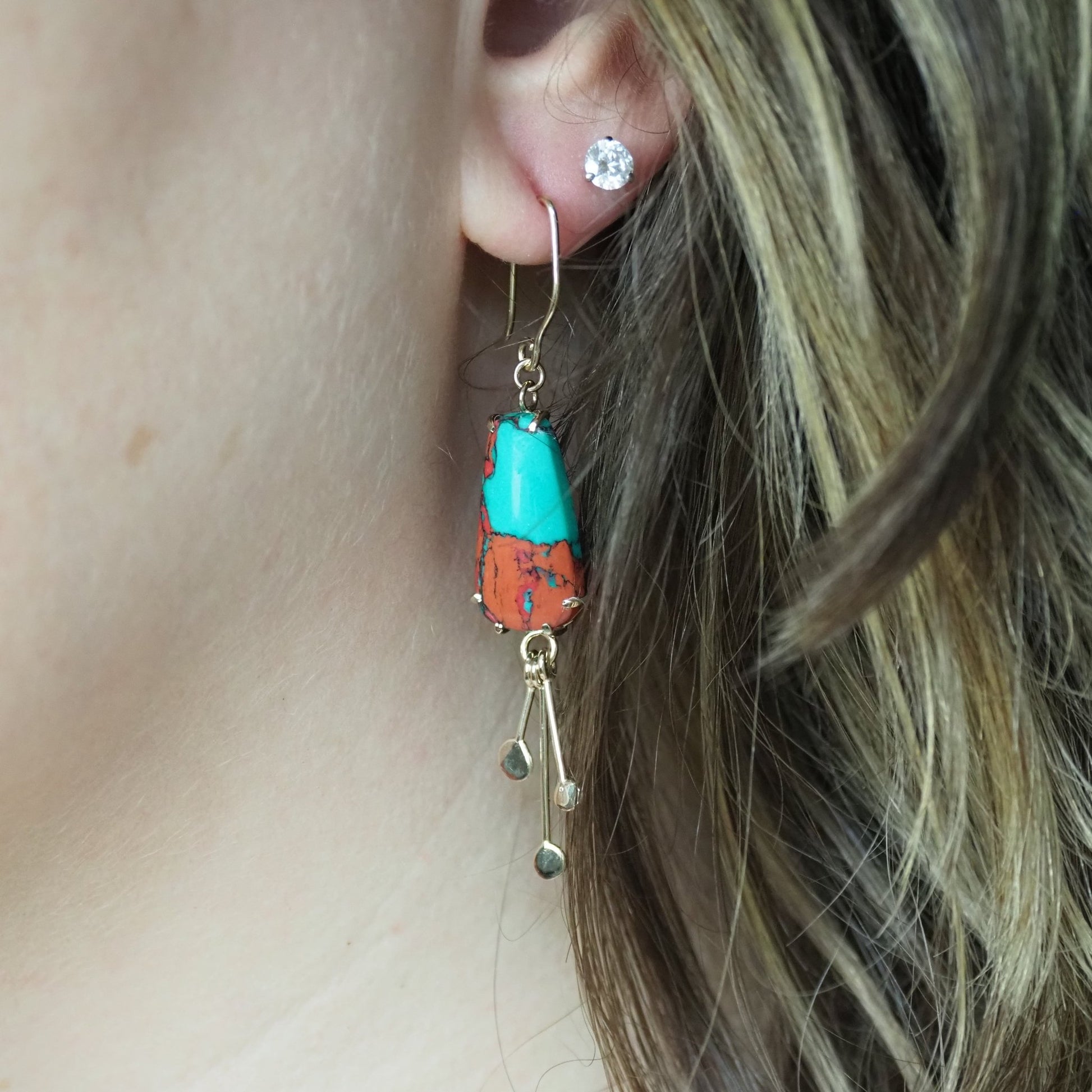 14k Sonora Sunrise Earrings - Mettle by Abby