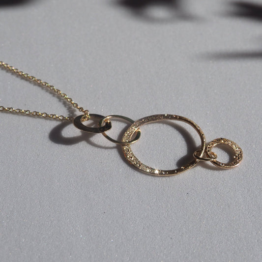 14k Star Dust Orbit Necklace - Mettle by Abby