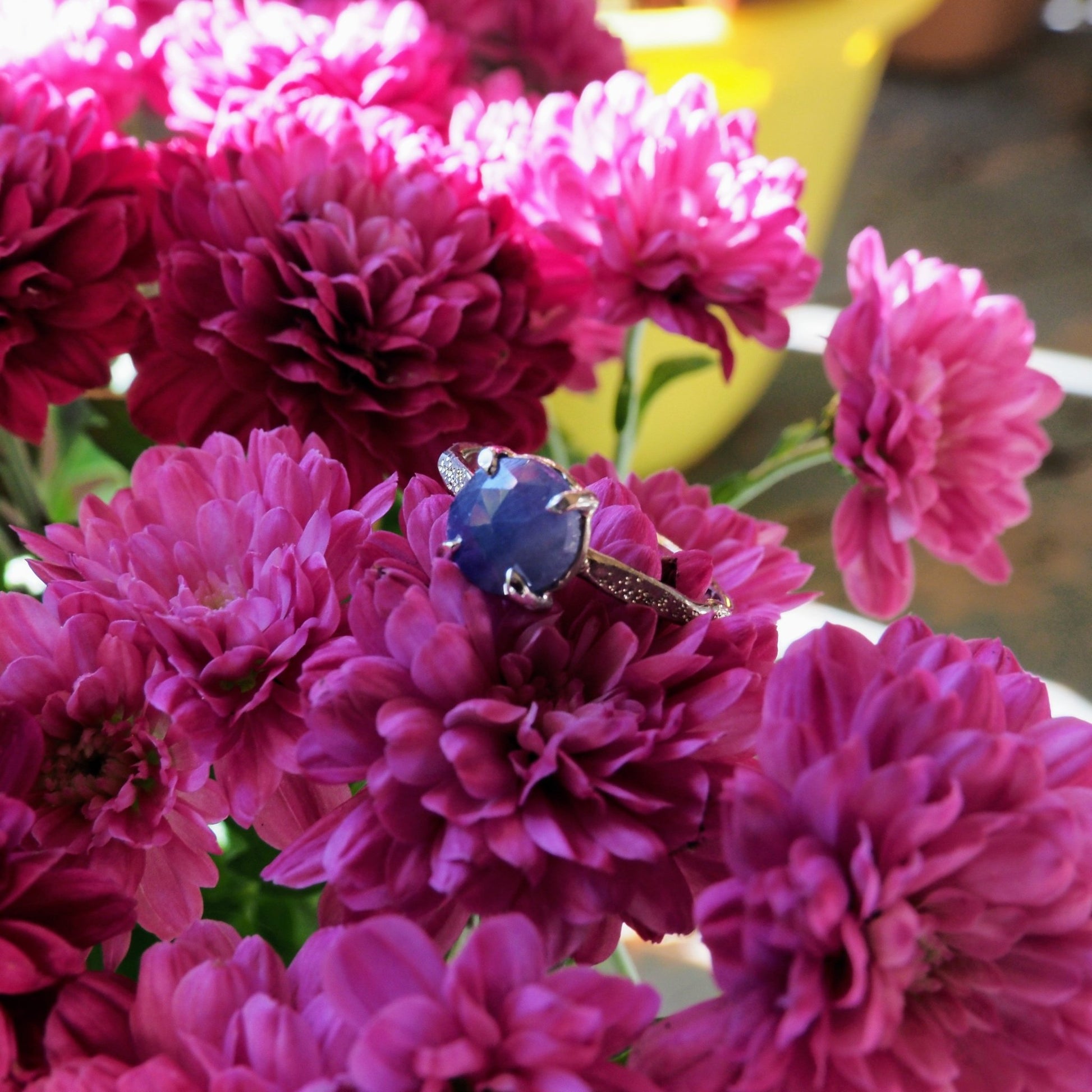 14k Star Dust Sapphire Ring - Mettle by Abby