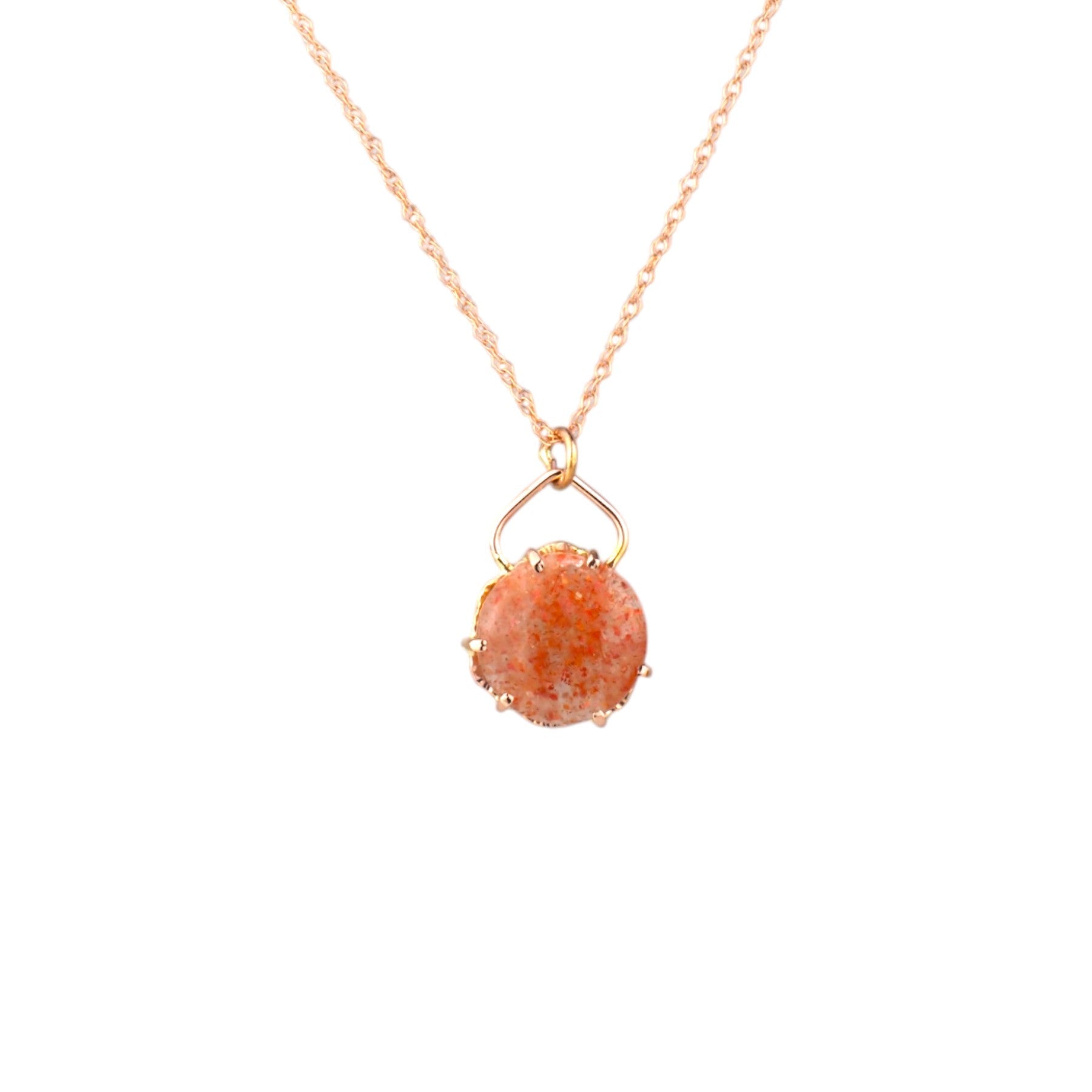14k Sun Stone Petal Necklace - Mettle by Abby
