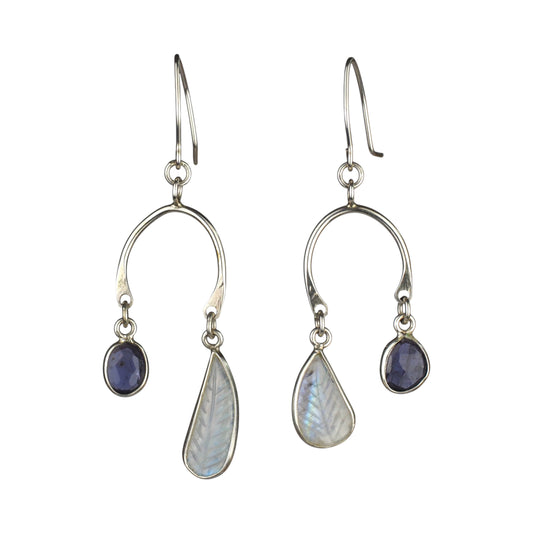 Lunar Leaf Earrings