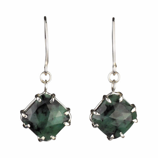 Shadowmoss Emerald Earrings