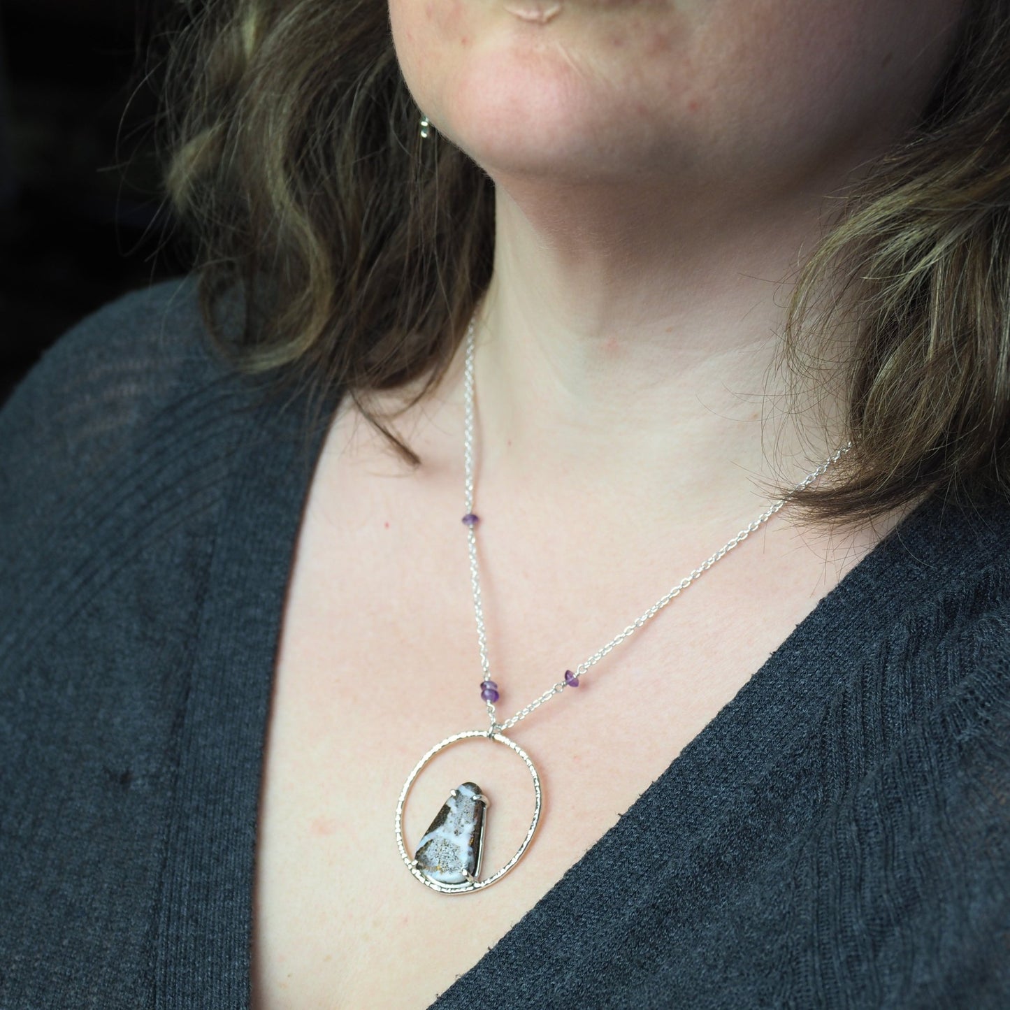 Boulder Opal Statement Necklace - Mettle by Abby