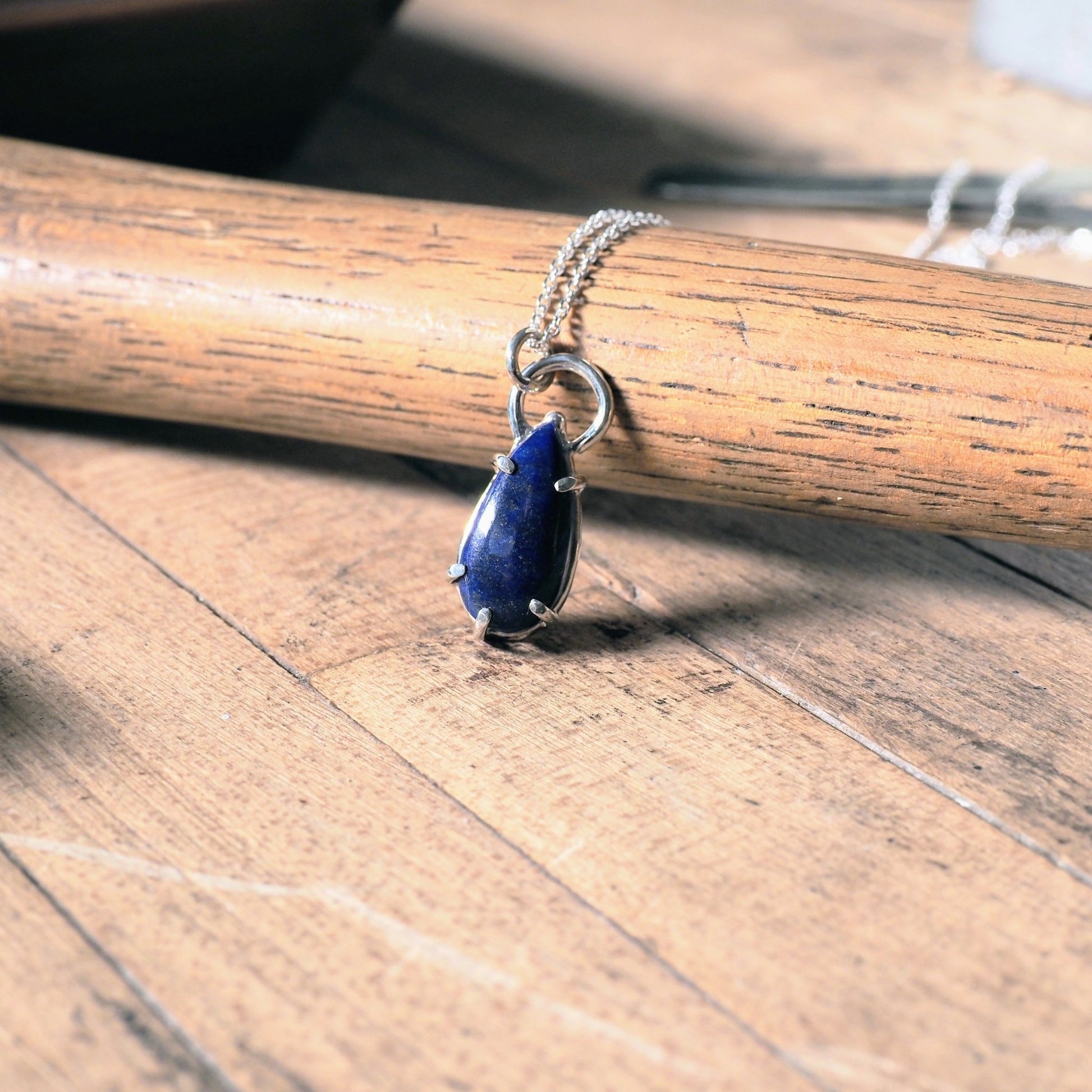 Crowned Lapis Necklace - Mettle by Abby