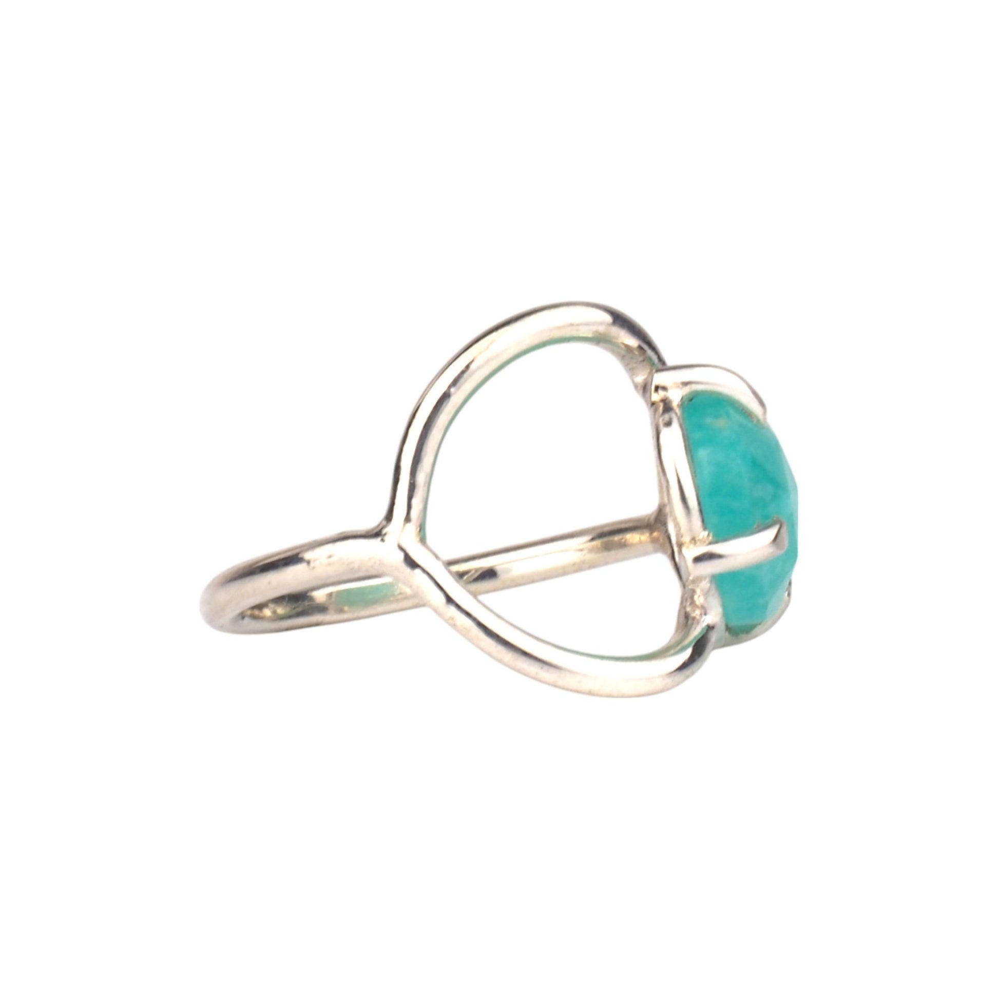 East - West Amazonite Ring - Mettle by Abby