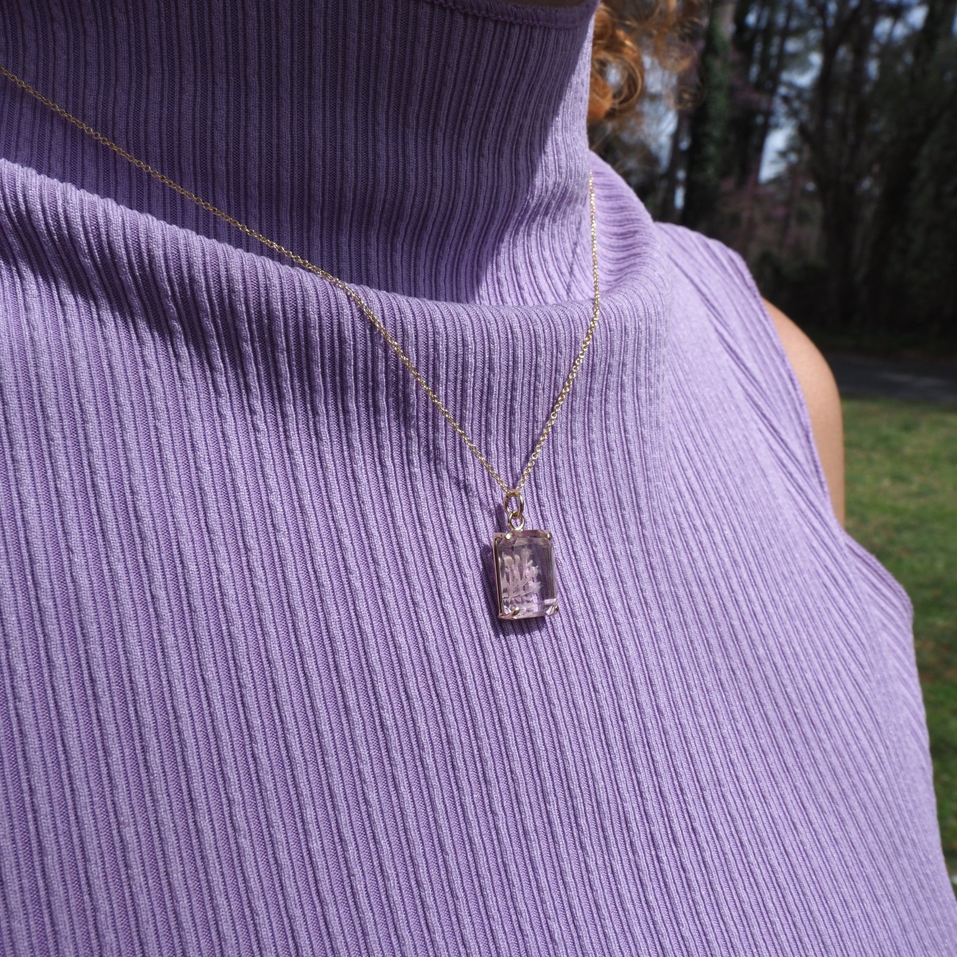 Floral Keepsake Necklace - Mettle by Abby