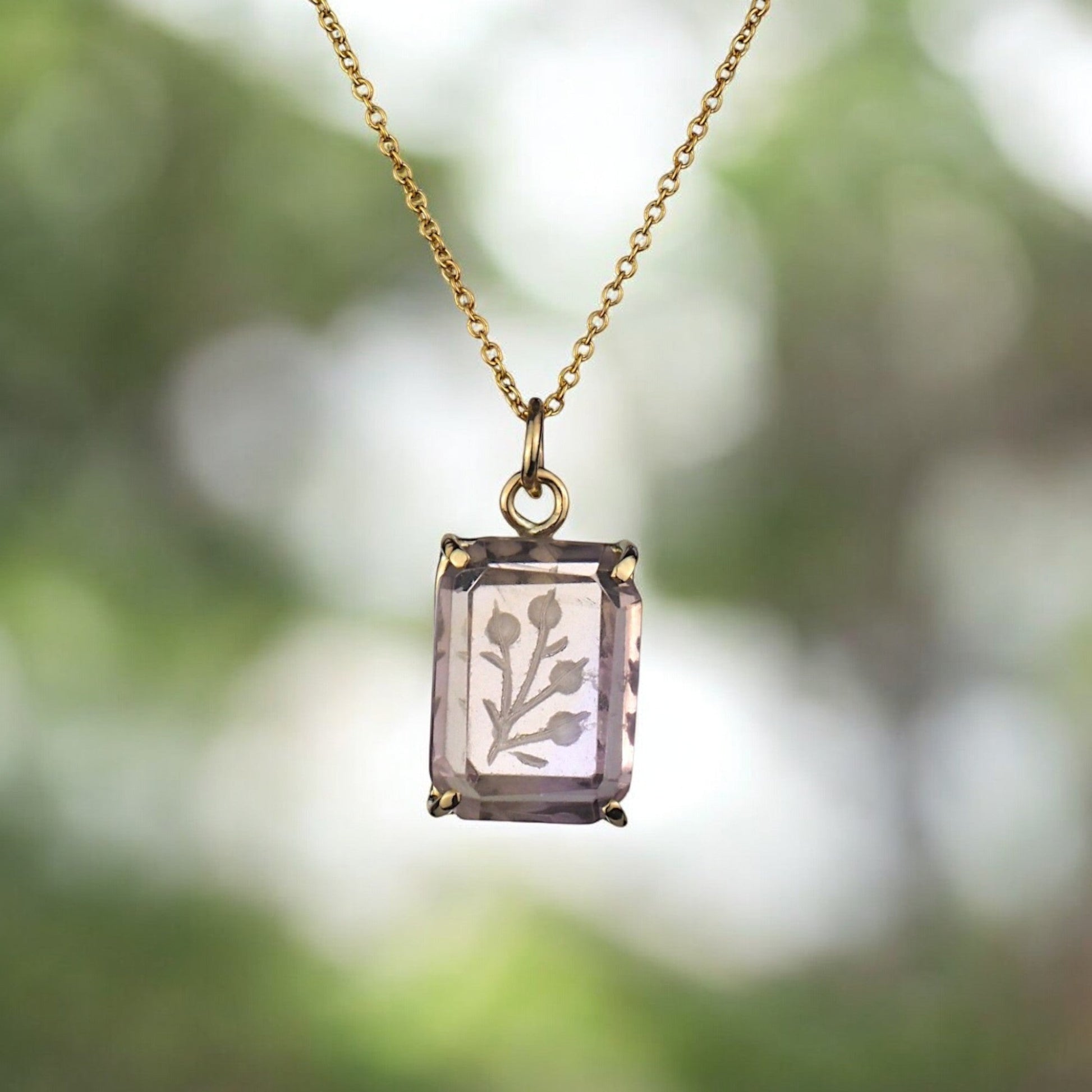 Floral Keepsake Necklace - Mettle by Abby