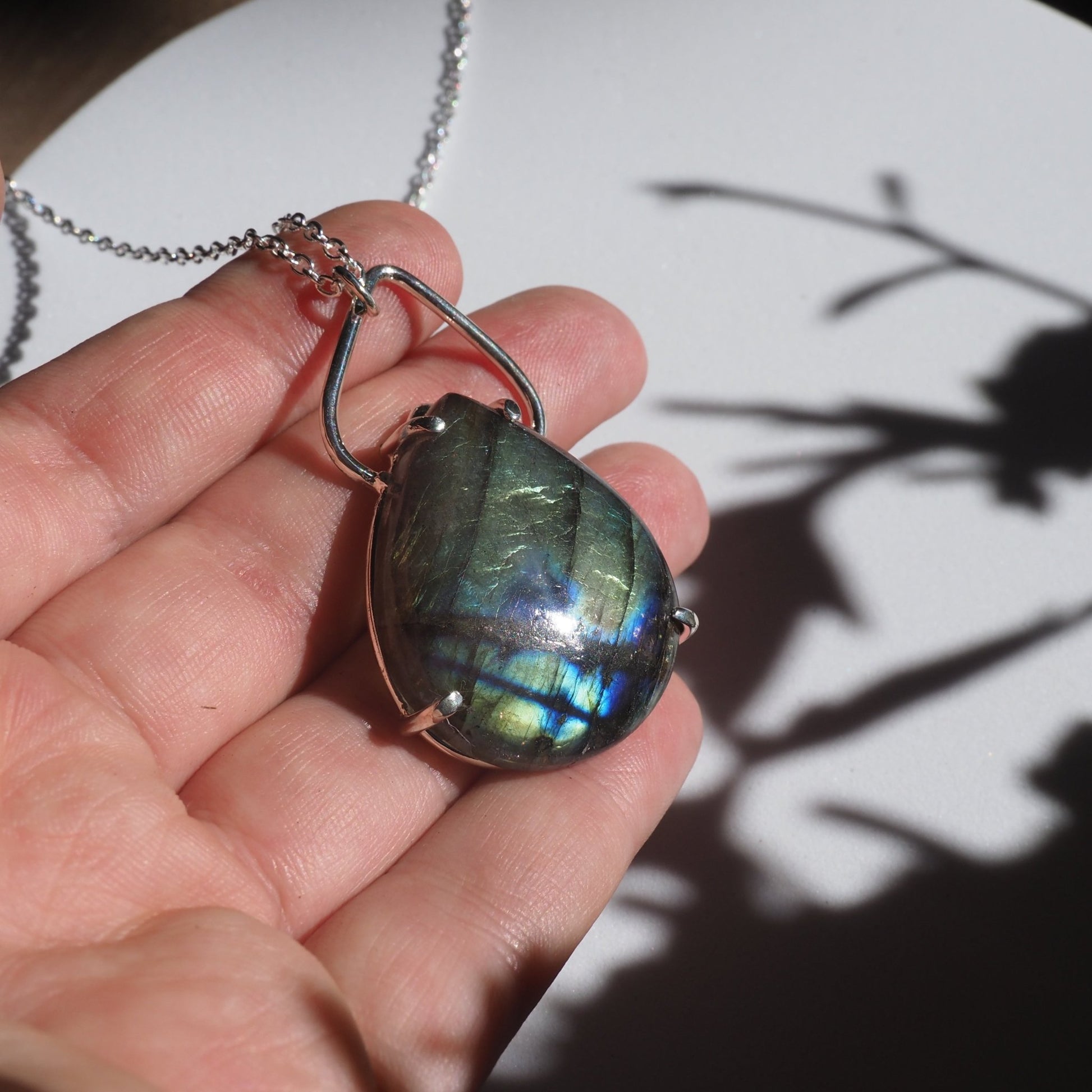 Indigo Statement Necklace - Mettle by Abby