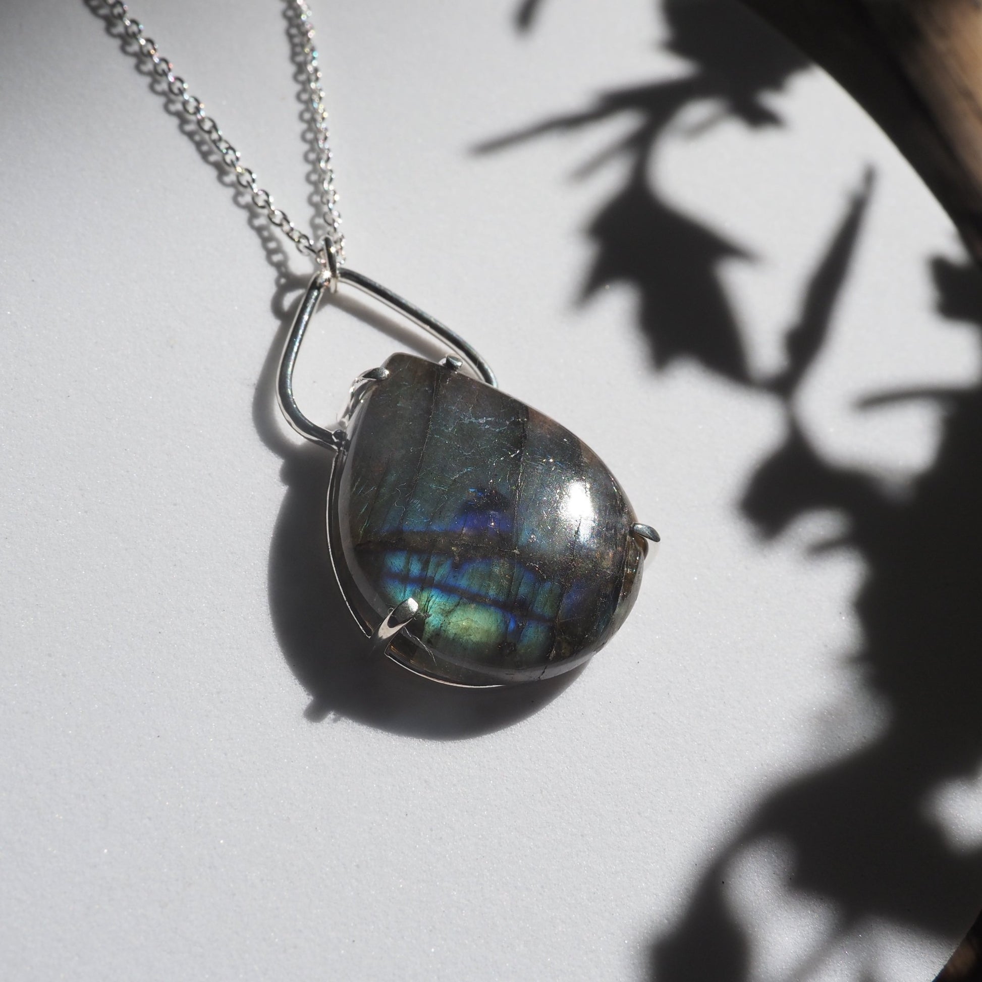 Indigo Statement Necklace - Mettle by Abby