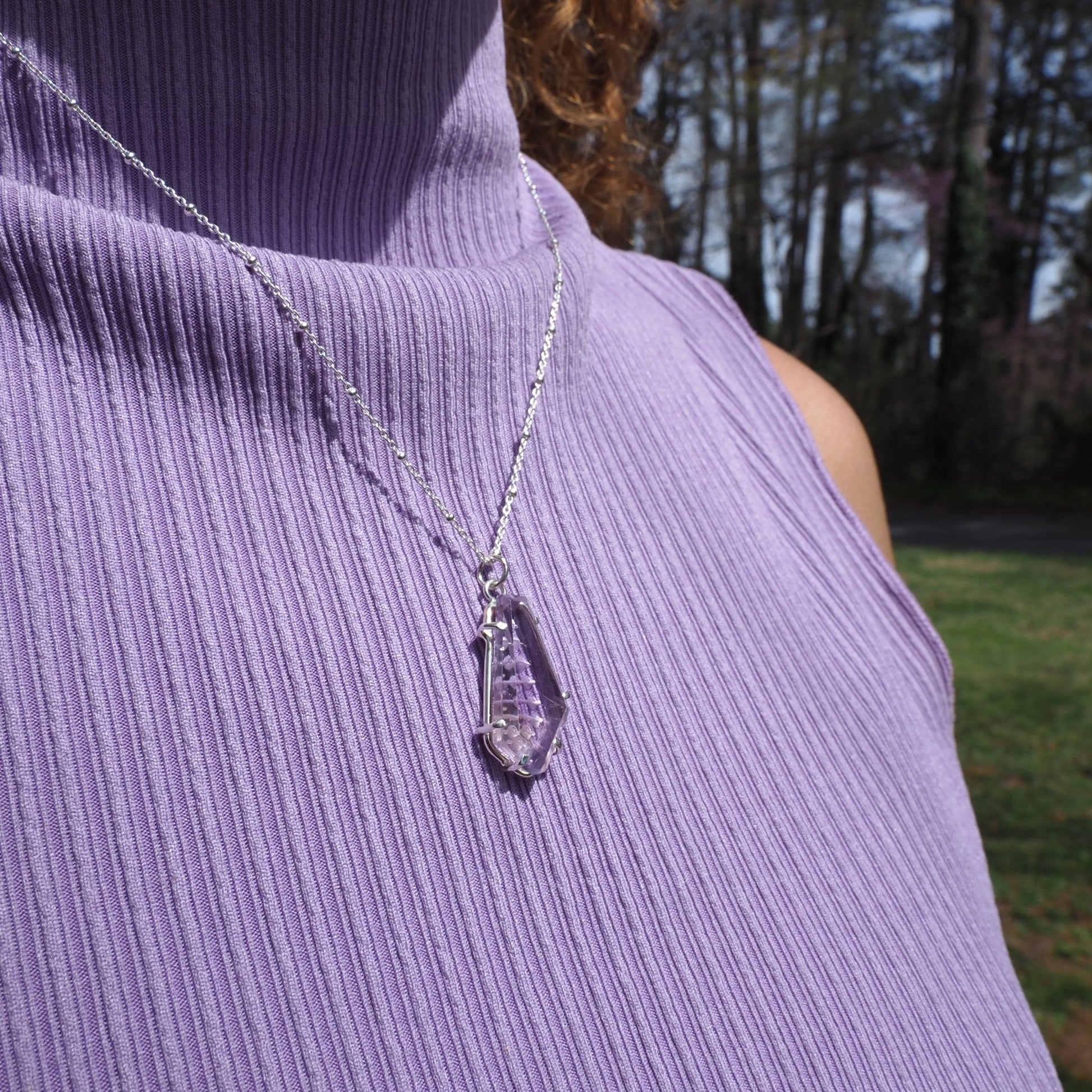 Lavender Echo Necklace - Mettle by Abby