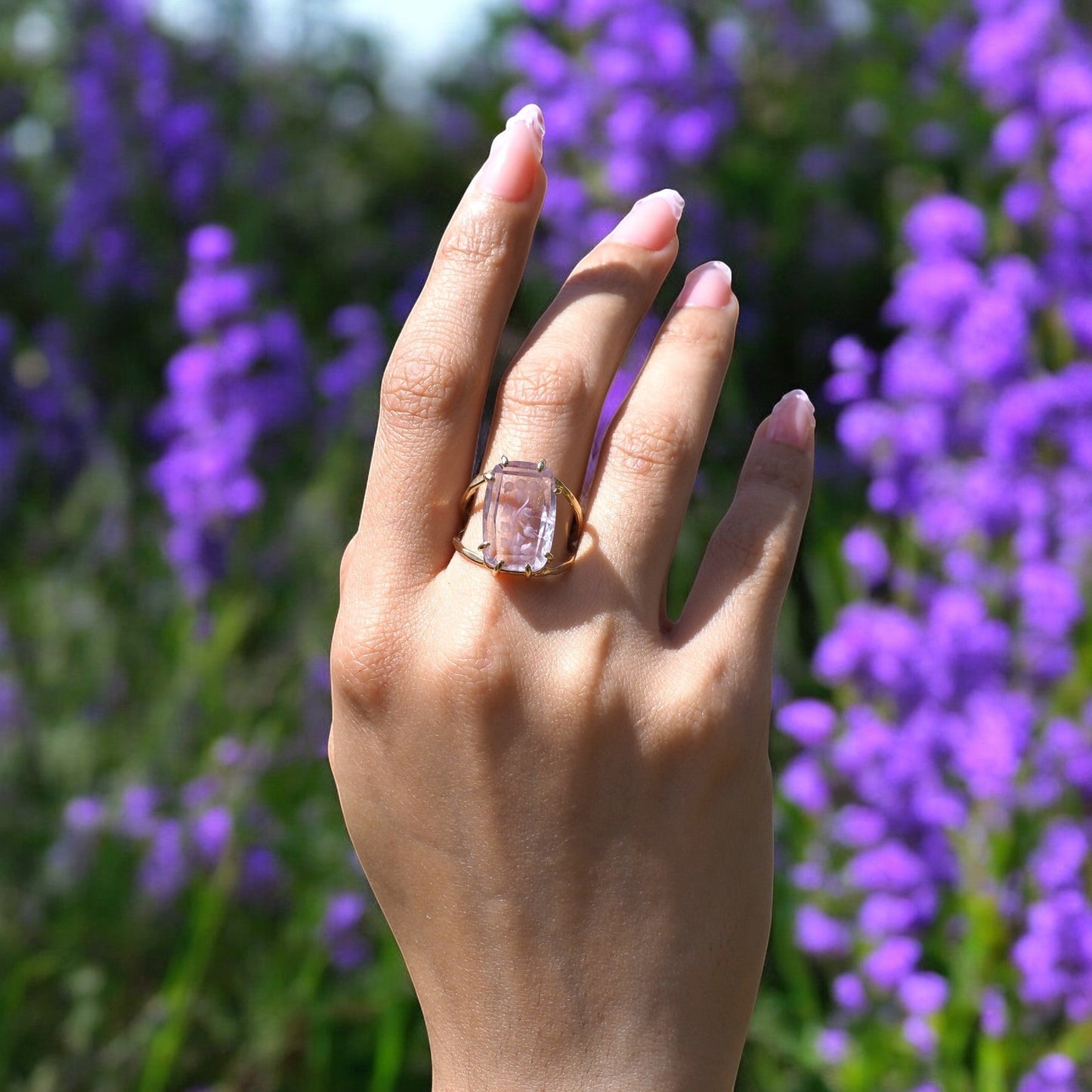 Lavender Gold Ring - Mettle by Abby