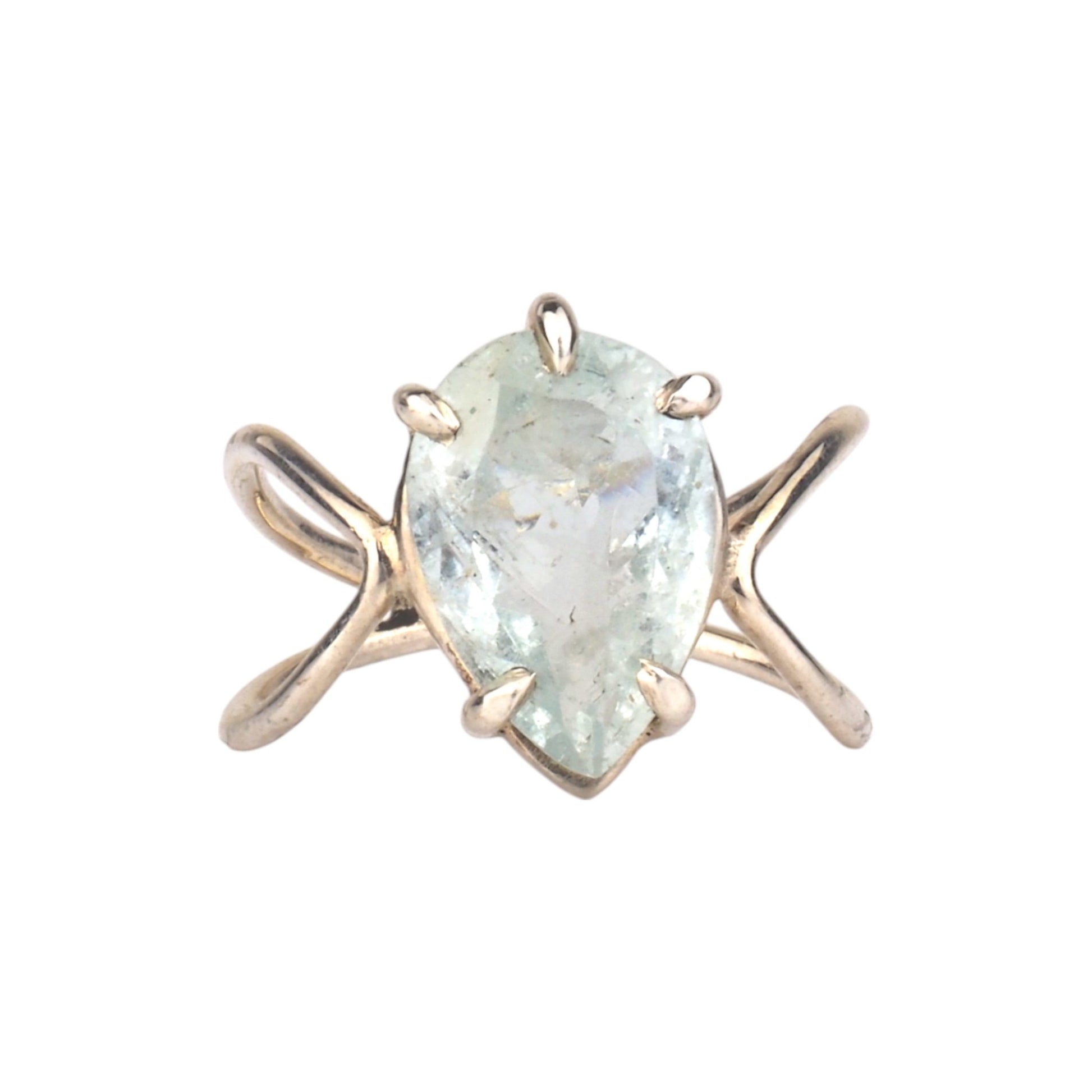 Pear Aquamarine Ring - Mettle by Abby