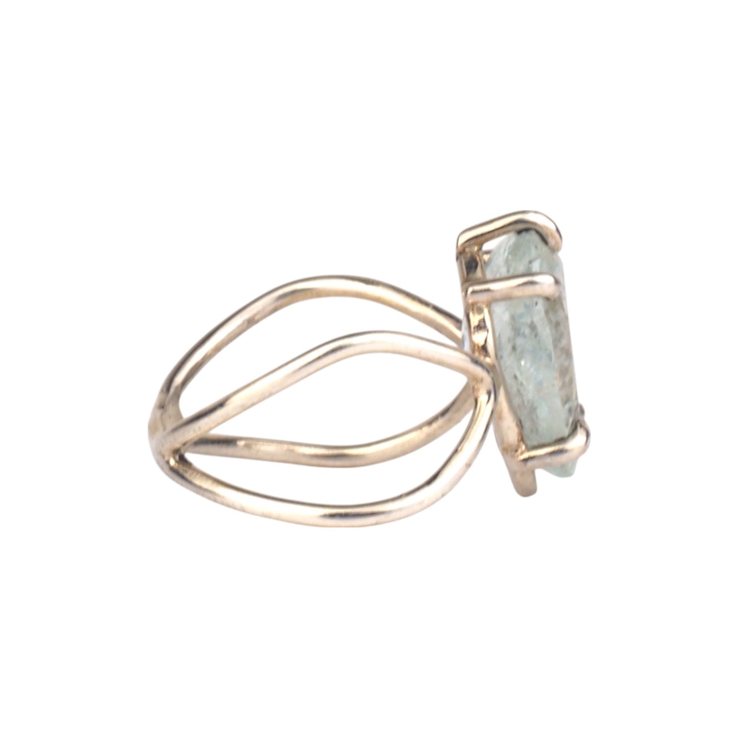 Pear Aquamarine Ring - Mettle by Abby