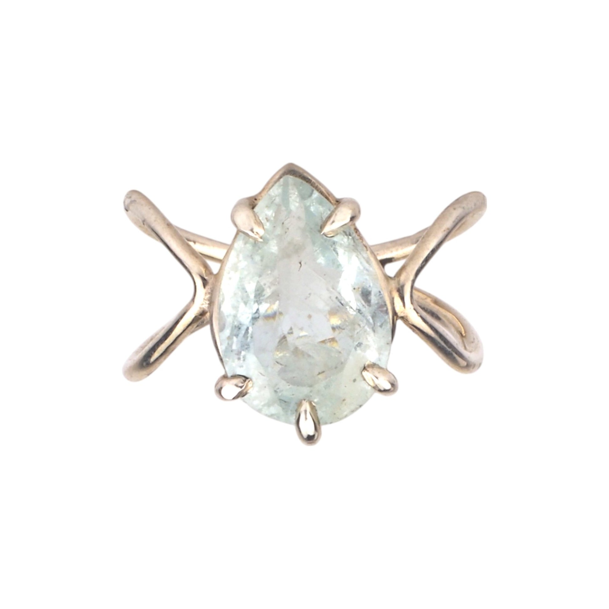 Pear Aquamarine Ring - Mettle by Abby