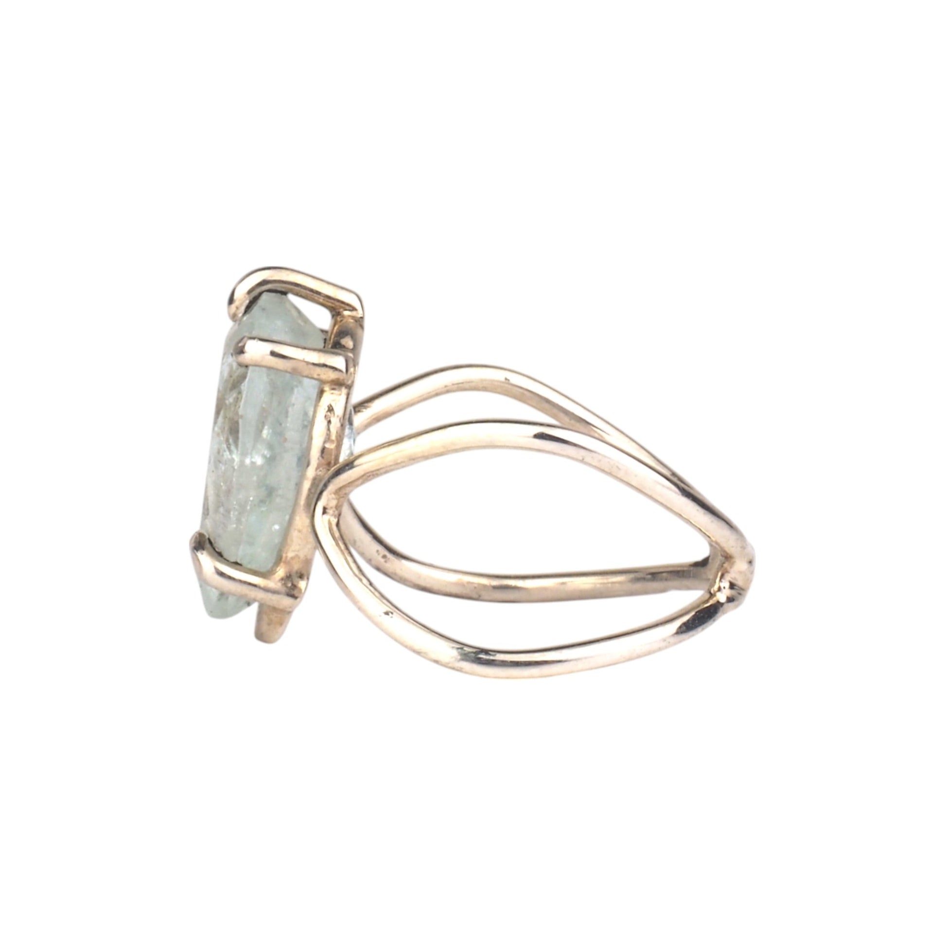 Pear Aquamarine Ring - Mettle by Abby