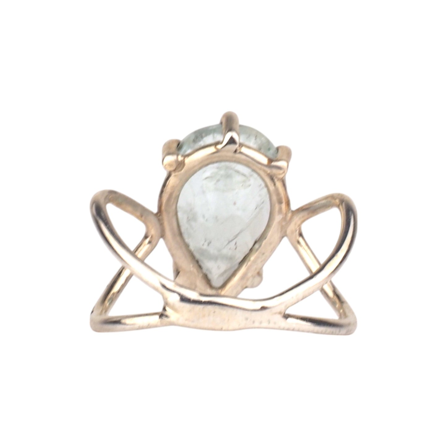 Pear Aquamarine Ring - Mettle by Abby