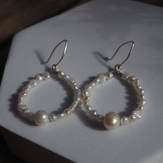 Pearl Hoops - Mettle by Abby