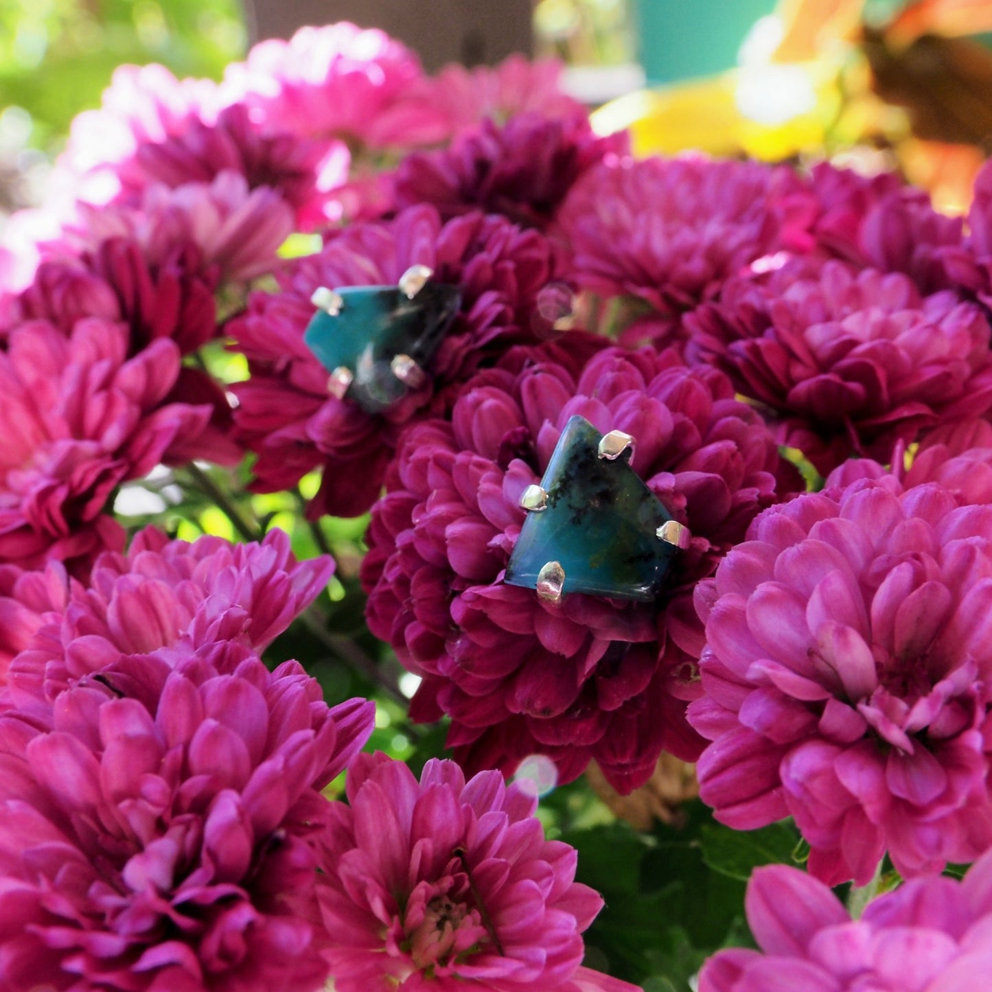 Peruvian Wood Opal Studs - Mettle by Abby