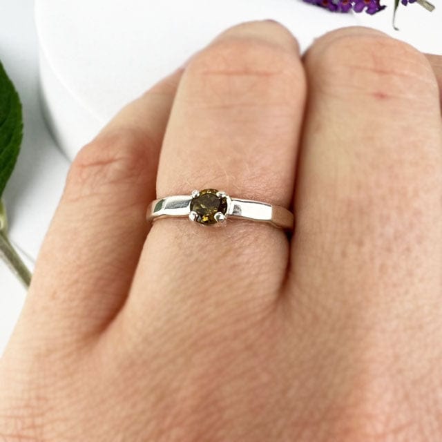 Petite Green Tourmaline Ring - Mettle by Abby