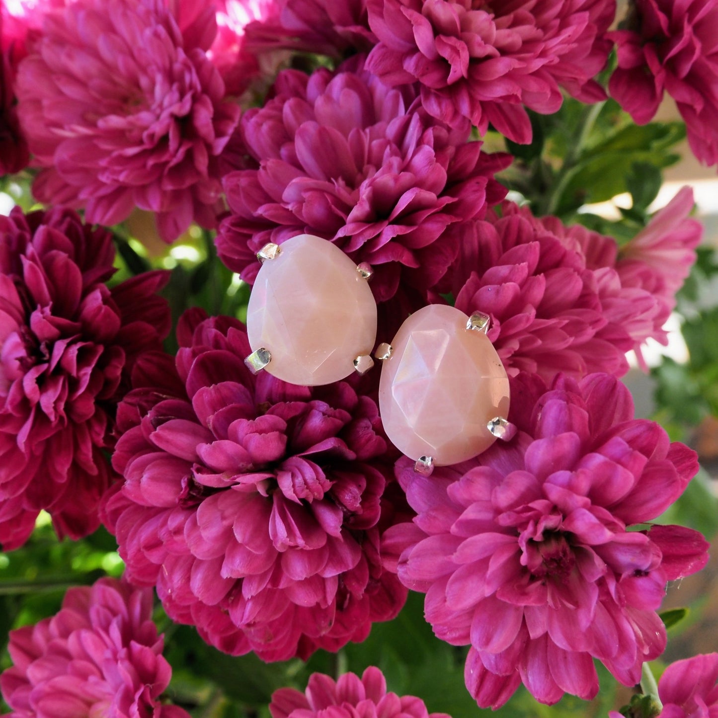 Pink Opal Studs - Mettle by Abby