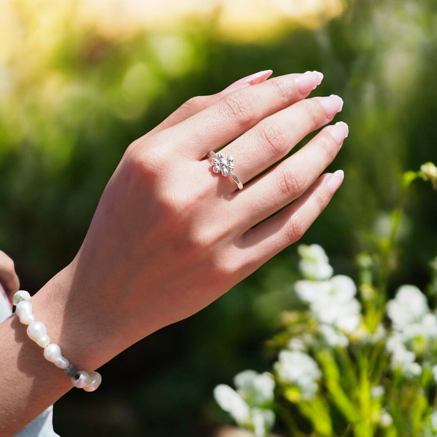 Silver Blossom Ring - Mettle by Abby