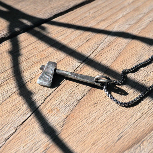 Silver Hatchet Necklace - Mettle by Abby