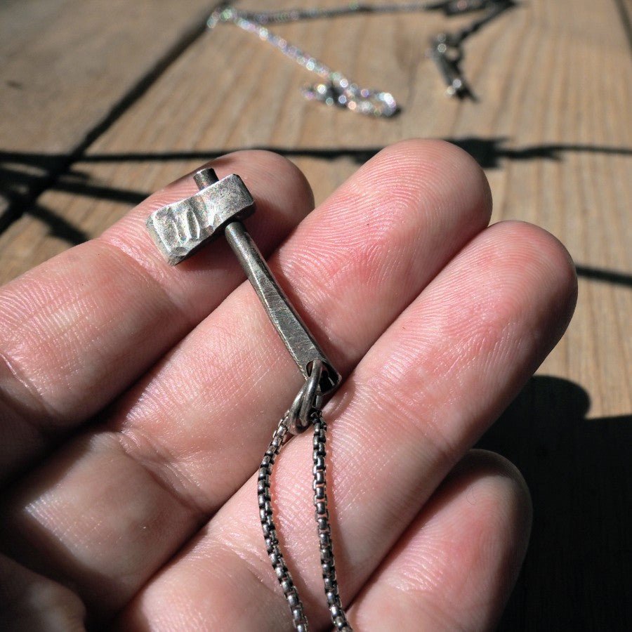 Silver Hatchet Necklace - Mettle by Abby