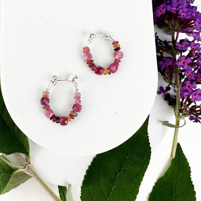 Tourmaline Hoops - Mettle by Abby