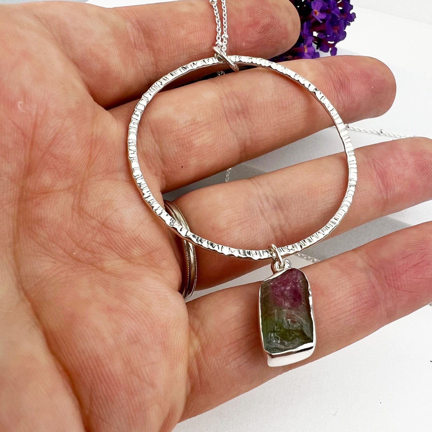 Watermelon Halo Necklace - Mettle by Abby