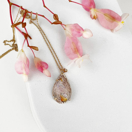 14k Boulder Opal Drop Necklace - Mettle by Abby