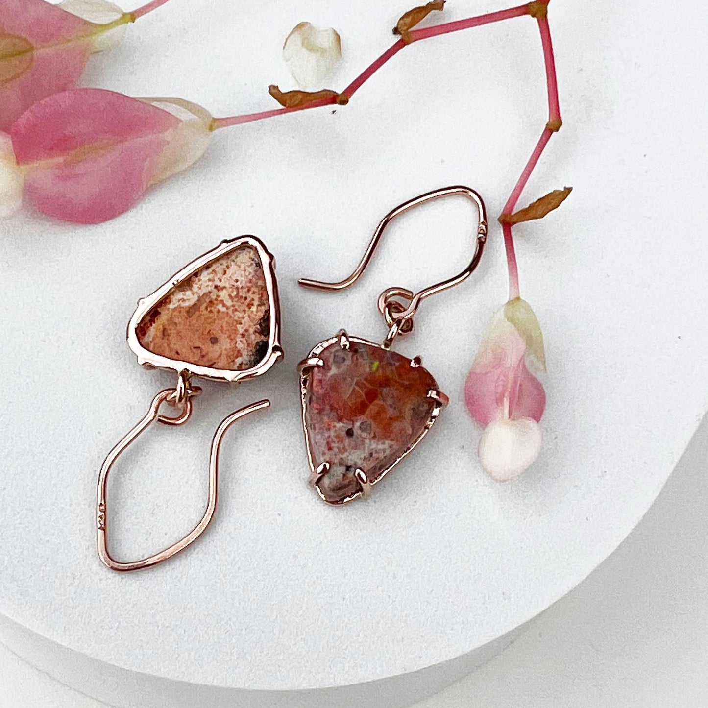 14k Boulder Opal Earrings - Mettle by Abby