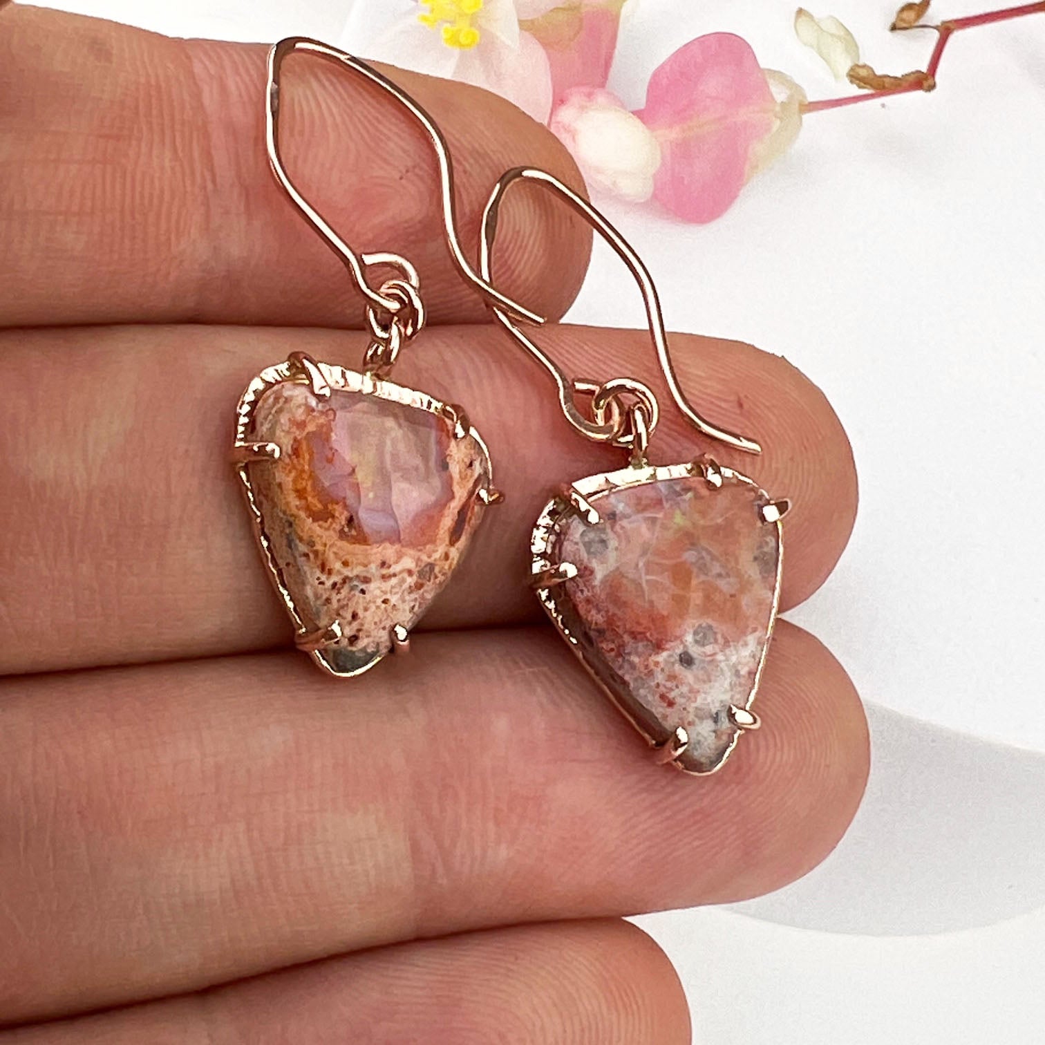 14k Boulder Opal Earrings - Mettle by Abby